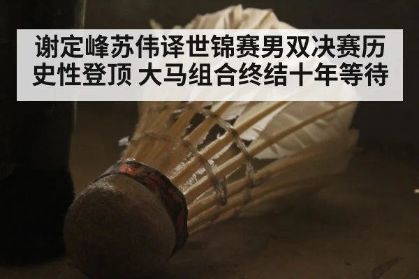 谢定峰苏伟译世锦赛男双决赛历史性登顶 大马组合终结十年等待
